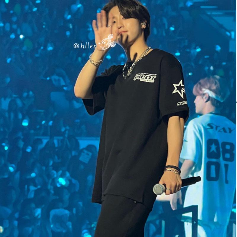 Stray Kids 2023 5STAR Concert Short Sleeve Crew Neck T-Shirt