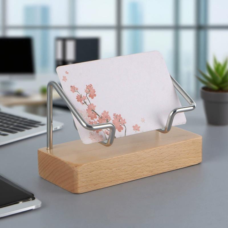 WTEMPO Business Card Holders for Office Desk Business Card Stands for Exhibition Table Number Paper Card Holders Postcard Memo Photo Display Holders