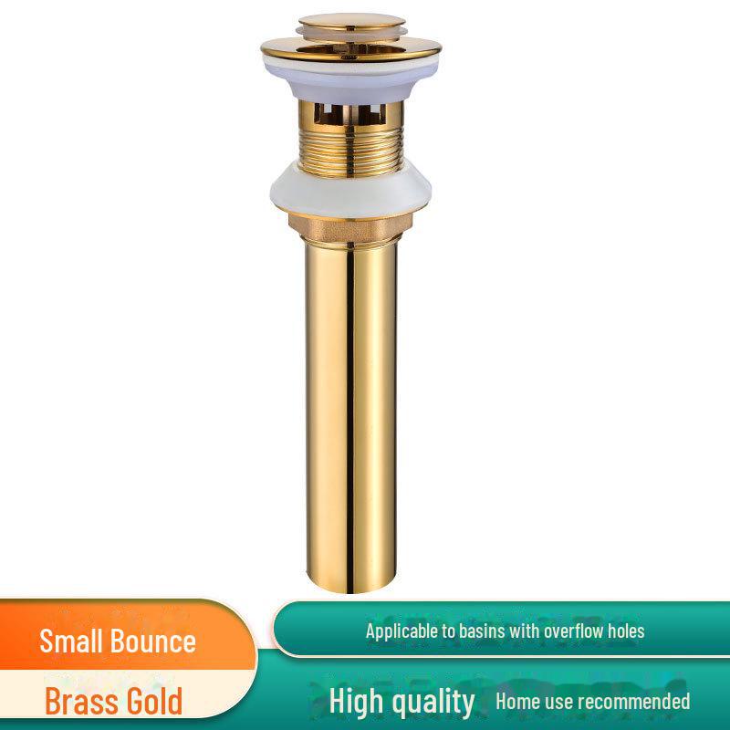 Copper Bounce Drainer for Bathroom Handwashing Basin with Deodorizing Drain Pipe