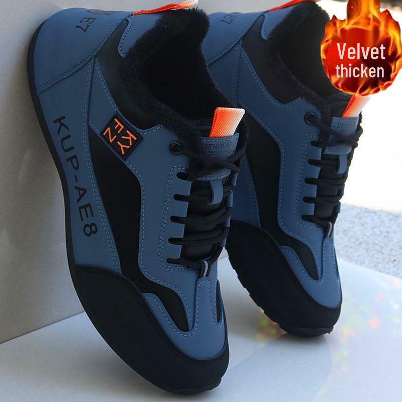 Brand Men's 2025 Waterproof Leather Sneakers - Non-Slip, Versatile Casual Shoes for Spring and Autumn