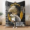 Football Player Celebration Blanket Soft & Cozy Great for Office Seaside Bed Four Seasons Multipurpose Stylish Decor