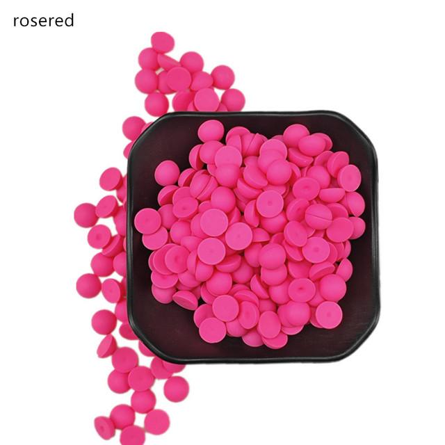 6-12mm Semi Circular Acrylic Flatback Plastic Beads Matte Multi-color Customizable Color Clothing Accessories Beads