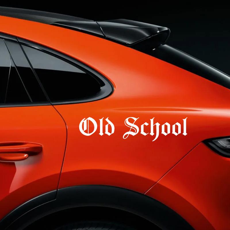 Old School Die-Cut Vinyl Decal Car Sticker Waterproof Auto Decors on Car Body Bumper Rear Window Laptop choose size #S60283