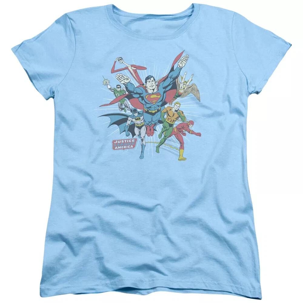 Justice League Of America Lead The Charge Women s T-Shirt 3XL