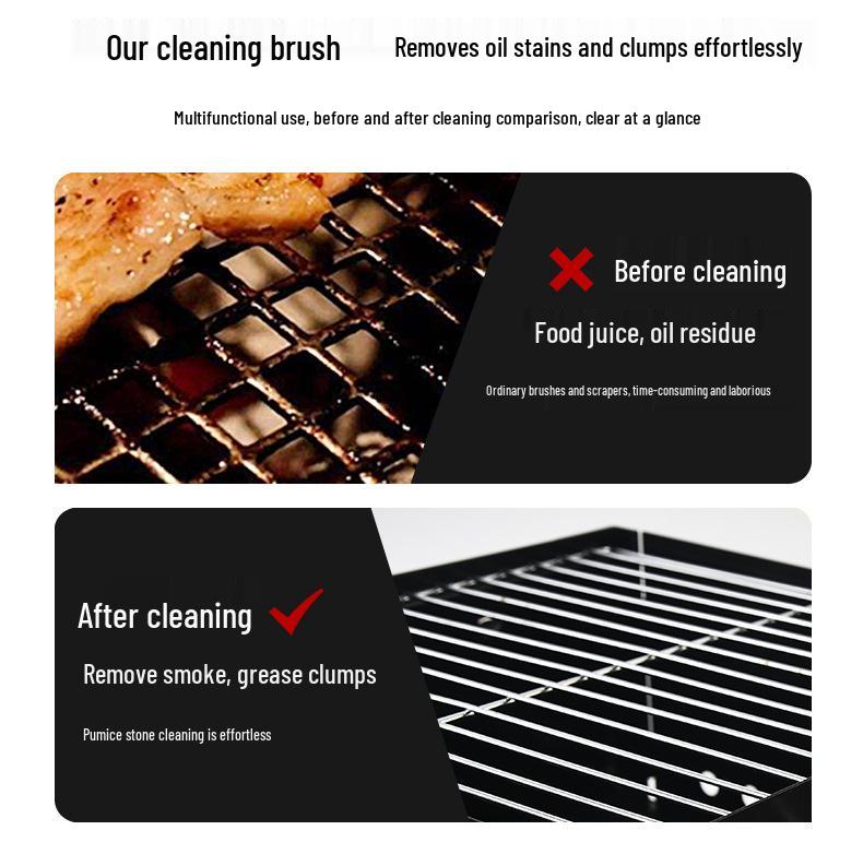 Stainless Steel Cleaning Brush for Pots, Ovens, and Grills