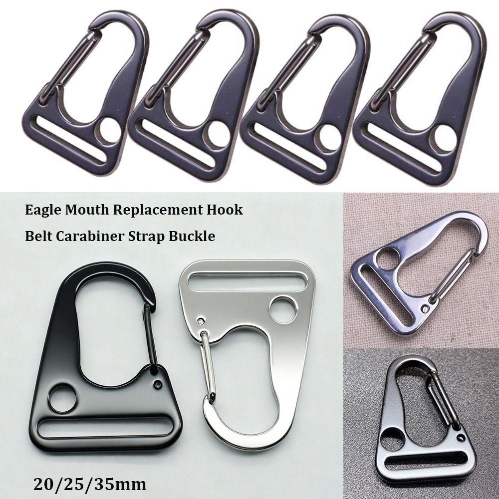 Black/Silver Hook Clips 20/25/35mm Belt Carabiner New Eagle Mouth Replacement  Outdoor Tool
