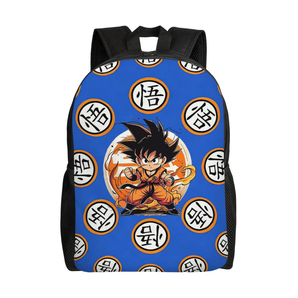 Dragon Ball Z Cartoon Rucksack für Männer Frauen Mode Schüler Tagesrucksack DBZ Goku Laptop Computer Umhängetasche Leicht