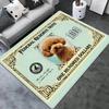 Dollar Husdjur Katter och Hundar Matta Kreativ Valutadesign Golvmatta för Vardagsrum Matta Entré Hall med Pengamönster Dekor