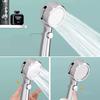 High-Pressure Digital Display Handheld Shower Head 4 Mode Jet Styles New Black ABS Bathroom Faucet Accessory Single Water Outlet