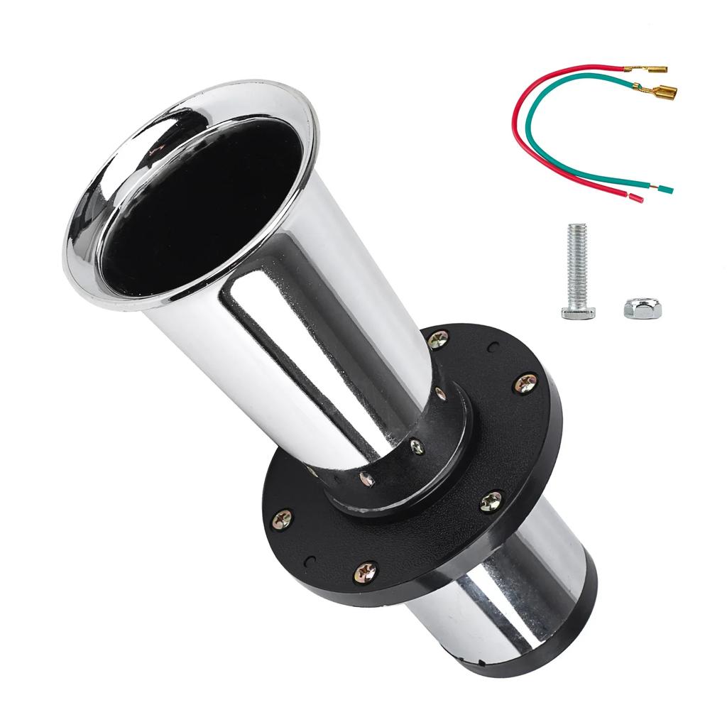 Car Air Horn Classical for Ford Model T Style Old School Chrome OOGA Air Horn Antique Classic Old 12V 110DB Car Air Horn Chrome