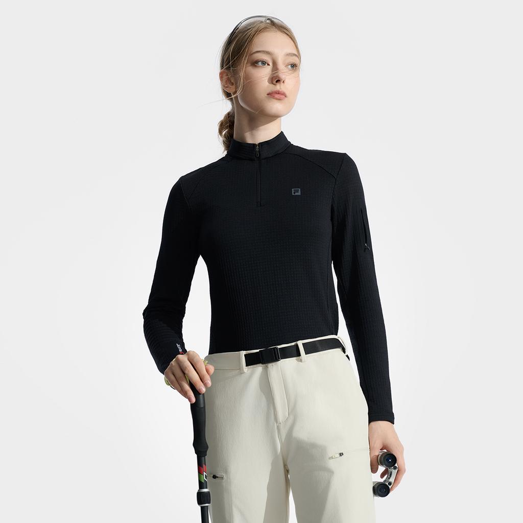 New FILA T Shirt Women's Pitch Black A11W447201FBK