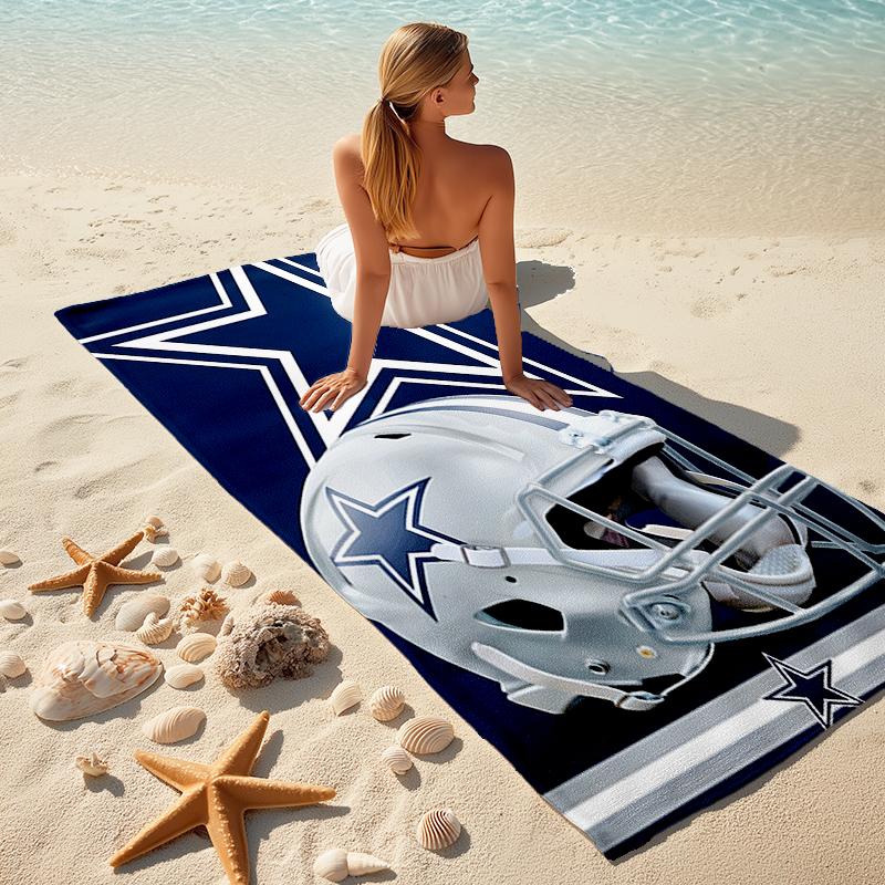 1pc Dallas Cowboys Beach Towel, Comfortable and Thick, and Swimming/Bath/Picnic/Camping Towel, Suitable for Seaside Beaches