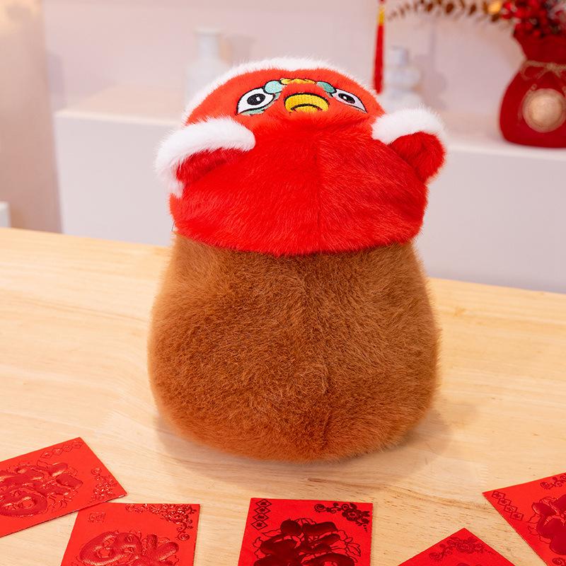 New Capybara Capybara Plush Doll Spring Festival Blessing Bag Good Luck Doll New Year Gift