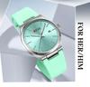 OFNS Classic Unisex Quartz Wristwatch with Calendar, Luminous Hands, 30M Waterproof, Thin Design, High-Value Bar Index.