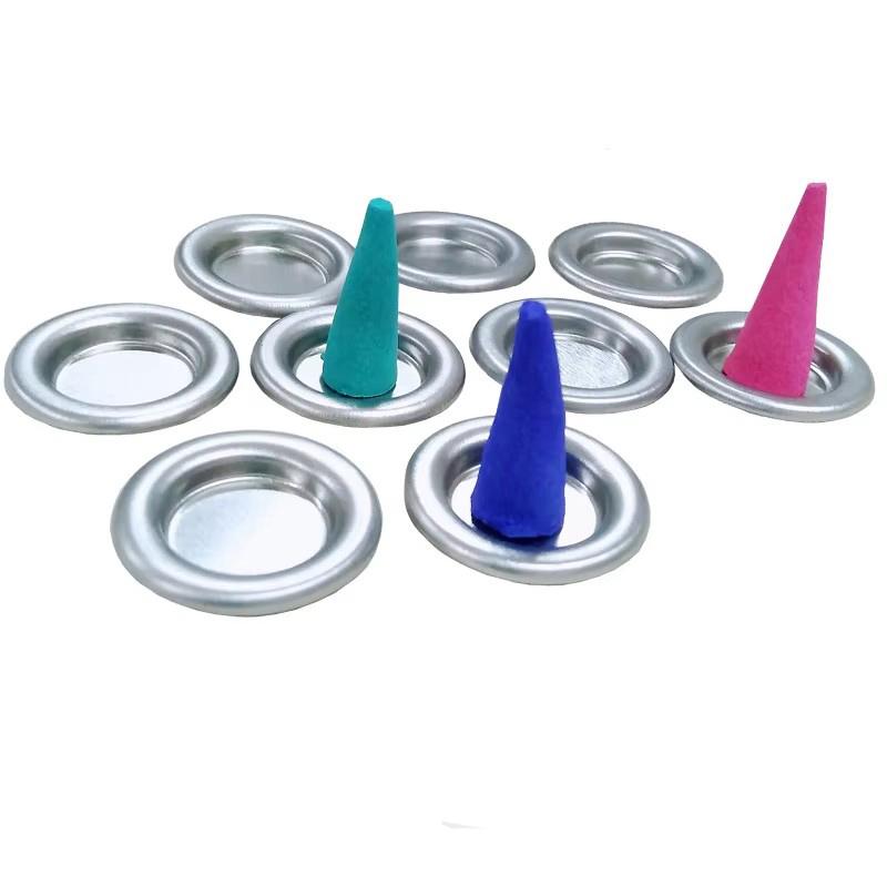 Wholesale 30/50 Pcs/lot Metal Incense Burner for 2cm Sandalwood Lavender Cone Censer Base Household Tower Tray