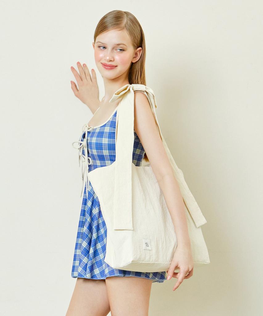 VIKINI VENDER Snap Ribbon Big Shoulder Bag - 3 Colors