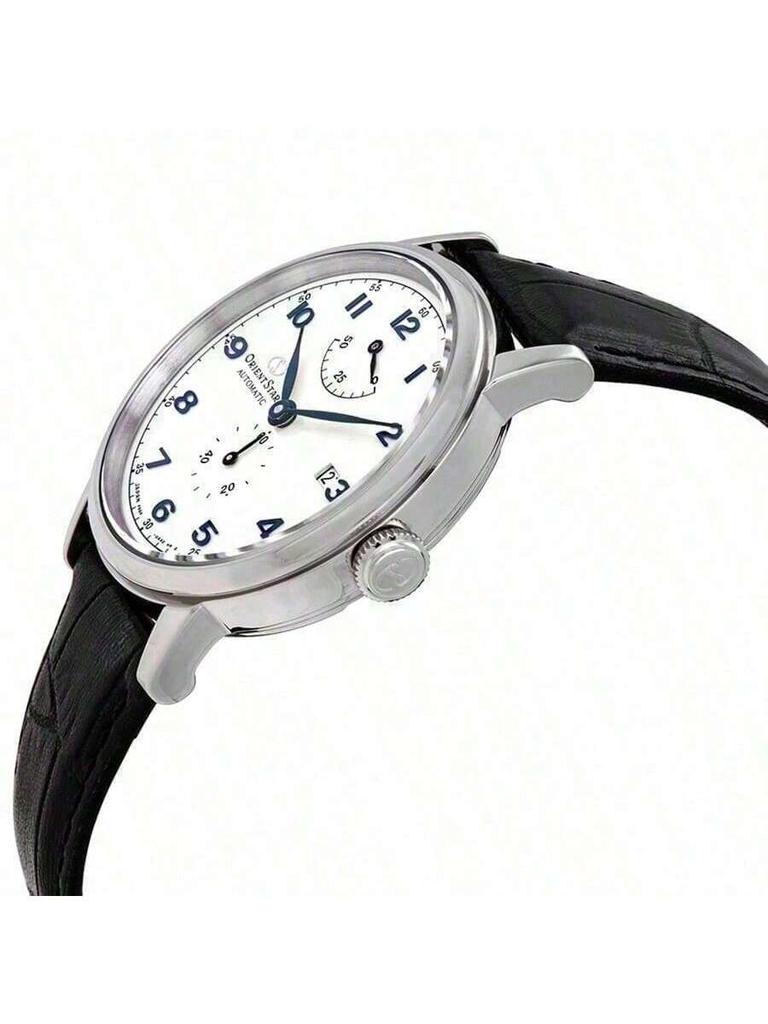 orient Heritage Men's Fashionable Genuine Leather Strap Mechanical Automatic Watch RE-AW0004S00B