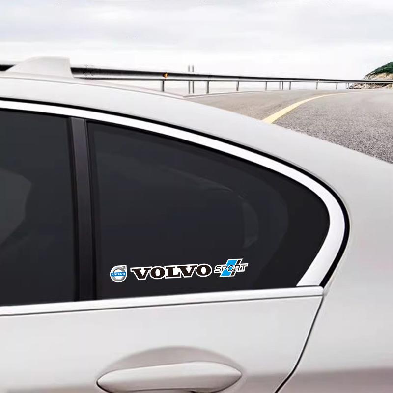 4Pcs Car Emblem Stickers Auto Logo Body Decoration Decal For Volvo ES90 EC40 EX40 EM90 XC90 V90 V60 XC60 V40 S80 S60 S90 C40 XC4