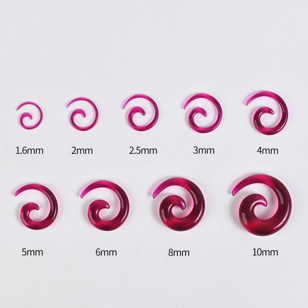 Acrylic Heart & Triangle Ear Plugs – Colorful Piercing Jewelry In Multiple Sizes