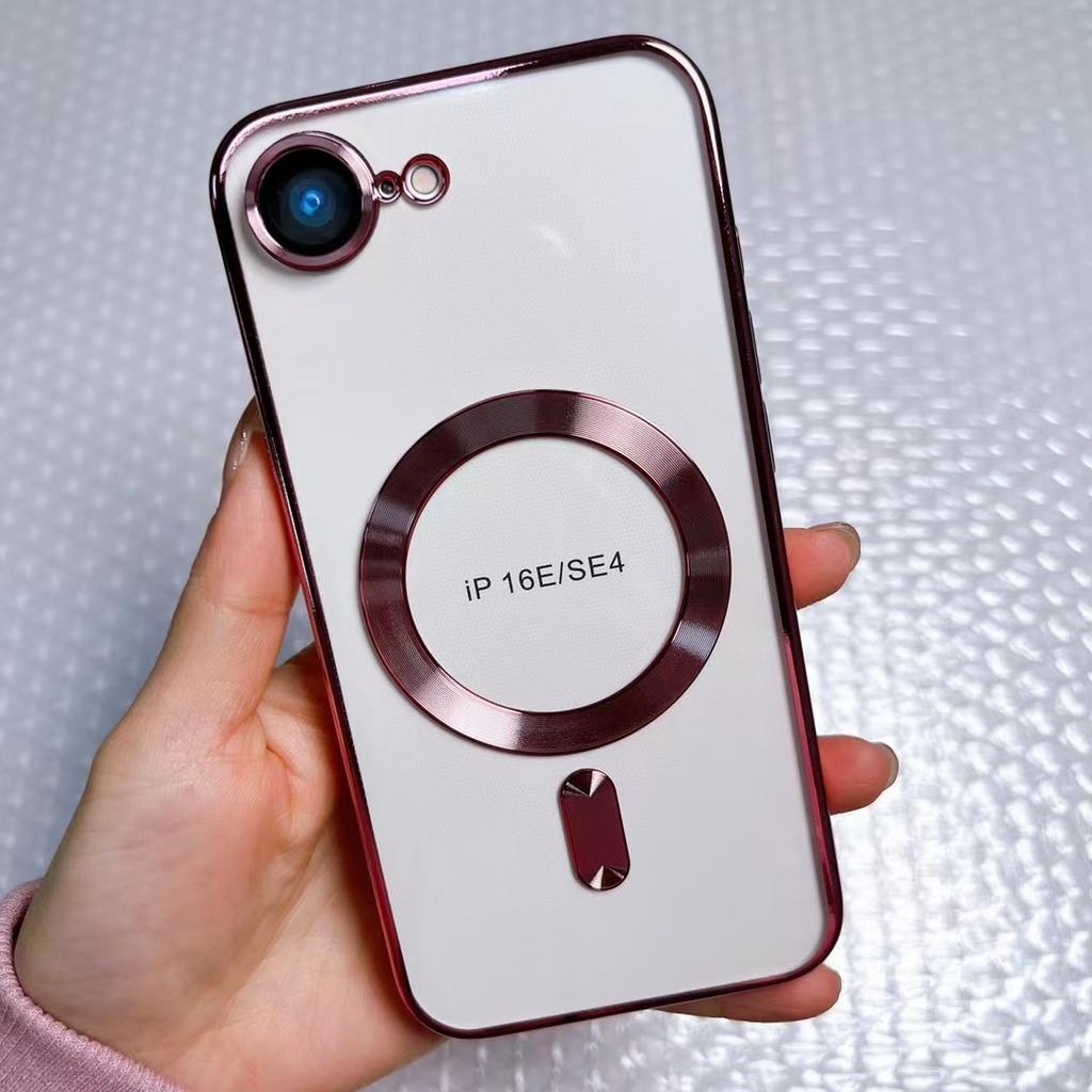 IPhone16 Electroplated CD Pattern 15 Mobile Phone Case with Tail Apple Magsafe Magnetic 12proma Soft Case Suitable