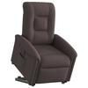 VidaXL Electric Recliner Dark Brown Fabric, Electric Reclining Chair, Electric Armchair for People 3303279