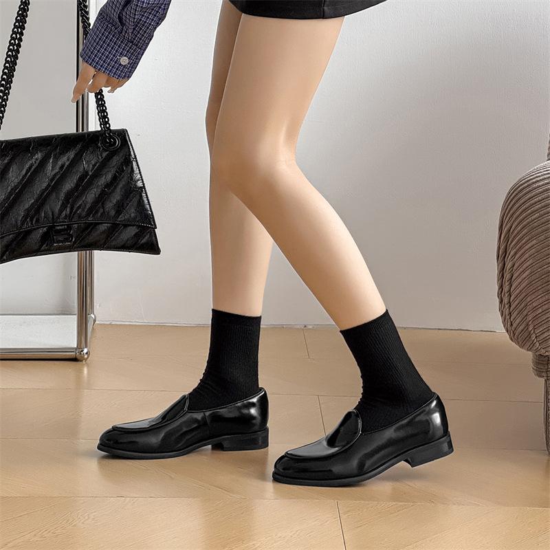 

Деловые нарядные защитные туфли из натуральной кожи, повседневные весенние и осенние, простые мужские туфли в британском стиле с одной педалью, прилив 241212-A 39