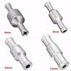 One Way Check Valve Aluminium Alloy Fuel Non Return Check Valve Petrol Diesel for Car Automobile Oil Water Pumps 6-12mm