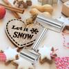 Single Handed Rolling Pin Stainless Steel Labor-saving Dumpling Skin Rolling Pin New Type of Dough Skin Handheld Rolling Pin