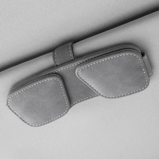 Car Glasses Clip Magnetic Double Clip for Car Sun Visor Easy Install Auto Sunglass Holder Organizer for SUV Sedan Truck Holds 2 Pairs Glasses Cards