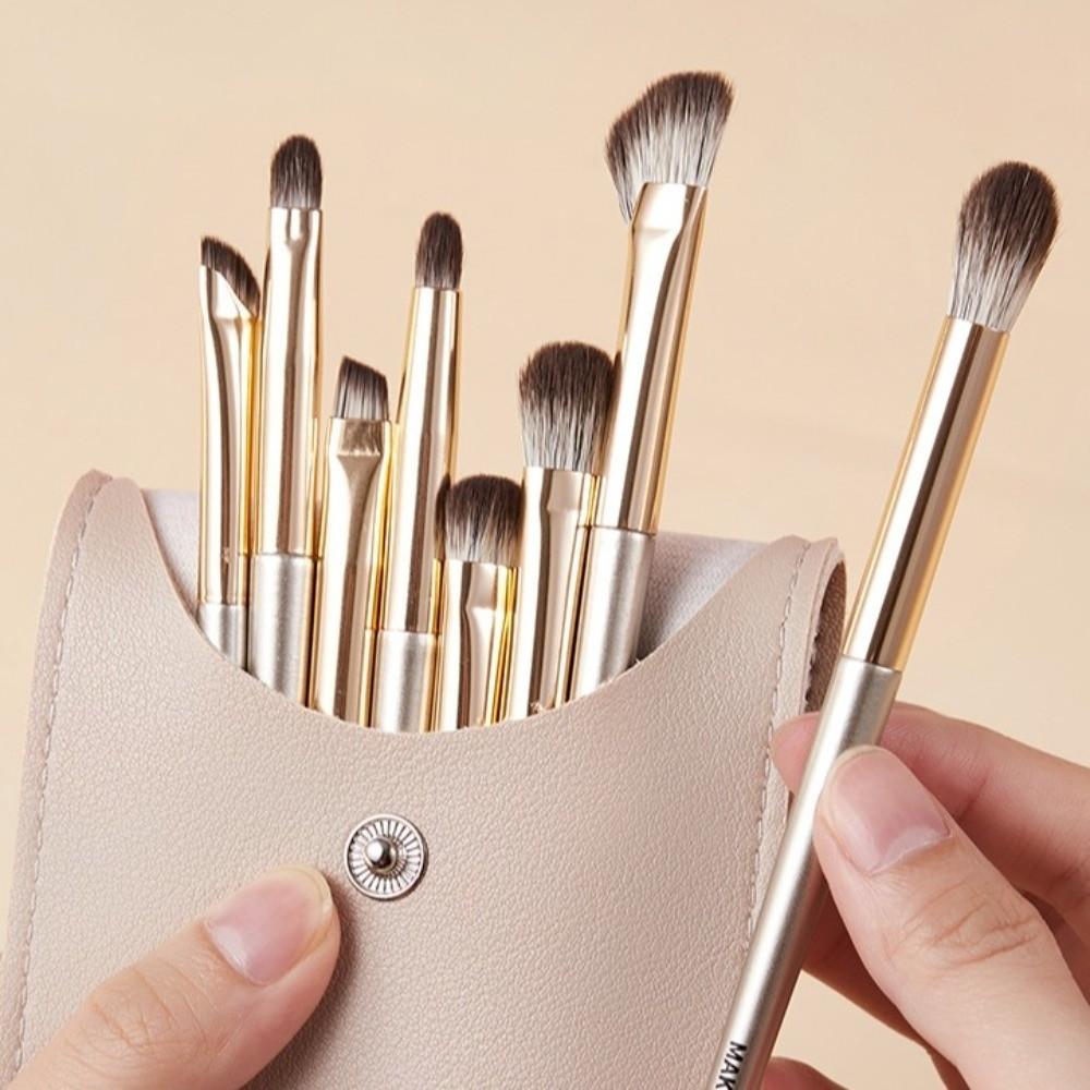 8Pcs Make Up Tool Makeup Brushes Kit Face Bronzer Liner Brow Brush Eyebrow Brush  Beginners