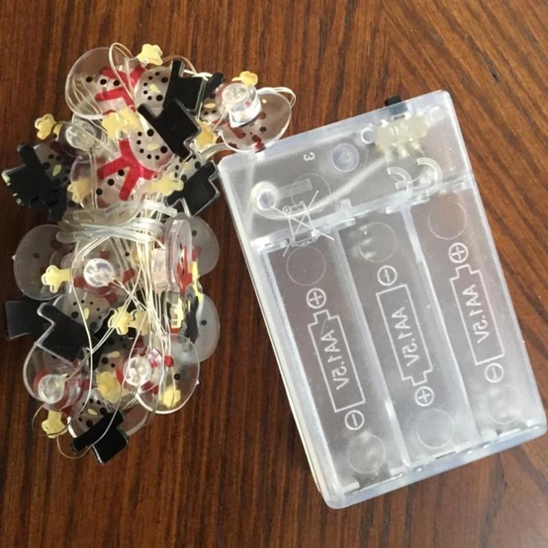 2M Santa Claus LED Garland String Lights Merry Christmas Decoration for Home Xmas Tree Ornament Navidad Natal New Year