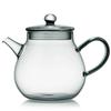 Pokaro Tea Heat-Resistant Glass Teapot, 370ml, Ink-Colored Design, Integrated Spout with Filter, Compact and Stylish Glass Teapot for Craft Tea,