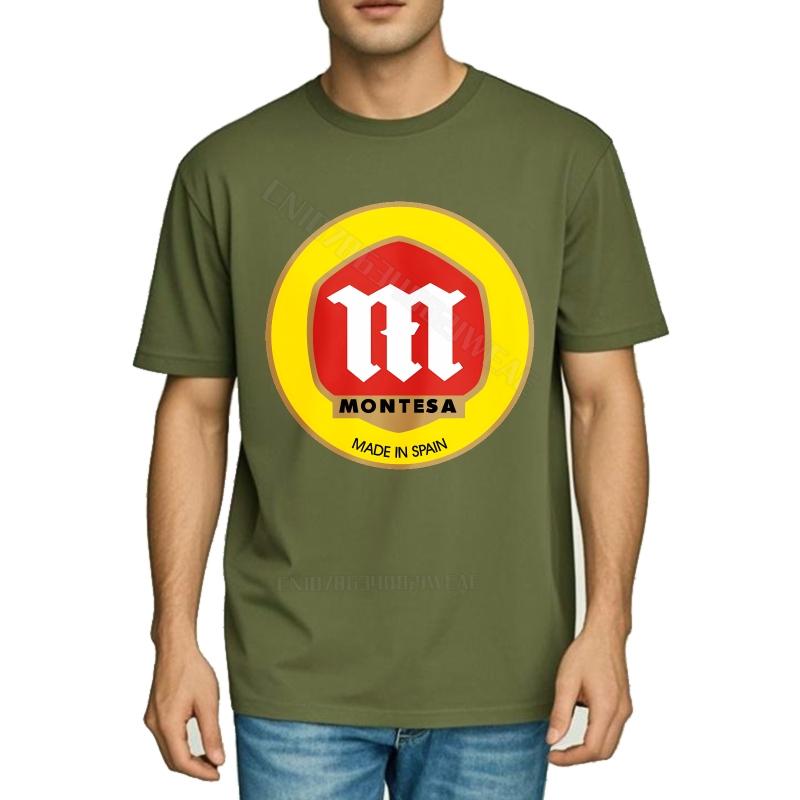 Unisex tshirt Streetwear New Teeshirts Montesa Logo On Black Shirt Breathable Lightweight Tee Stylish Cotton Tshirt Graphic