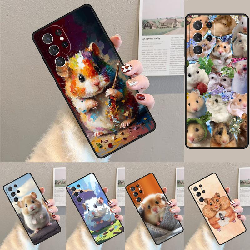 Hamster Kunst Handyhülle Cover Für Samsung Galaxy S24 S25 Ultra S21 S22 Ultra S10E Note 10 Plus Note 20 FE S23