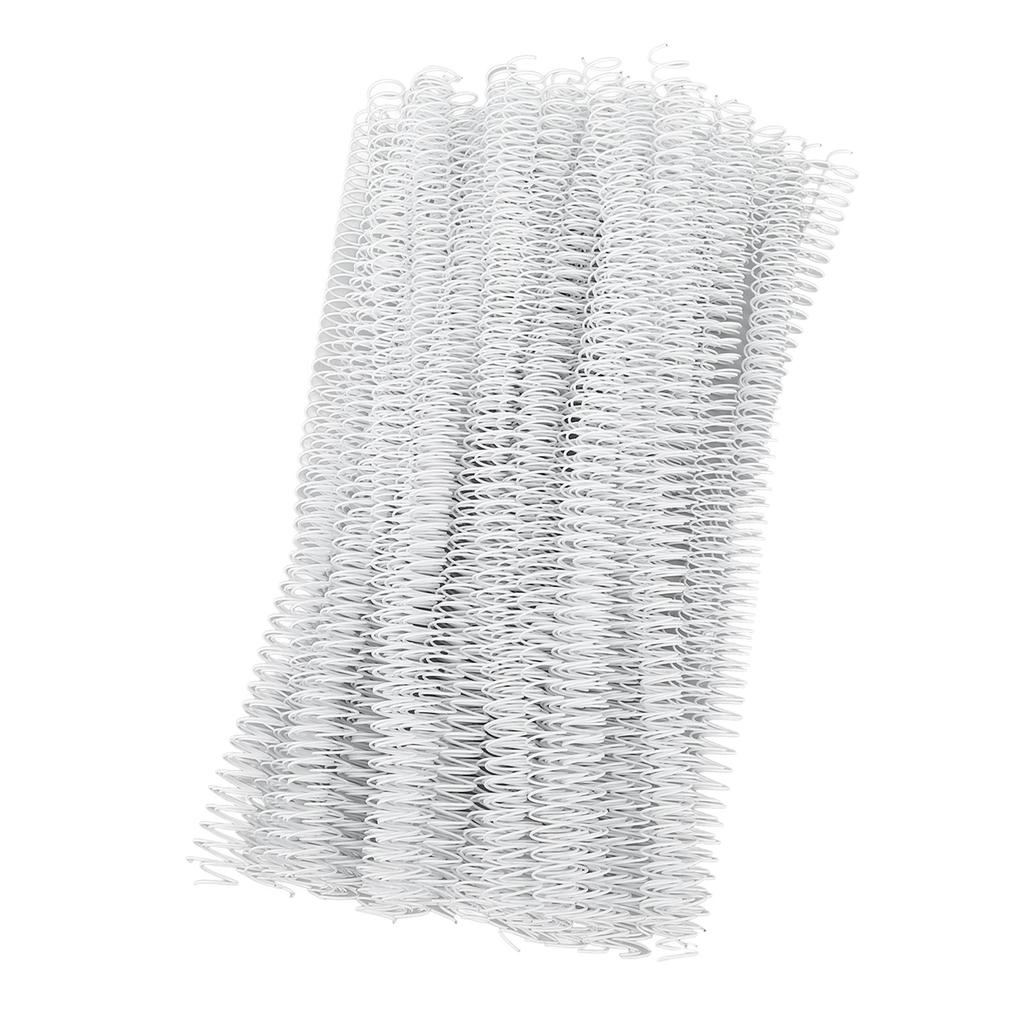 100Pcs Single Wire Binding Spines 12.7mm 1Celsius2in 48 Teeth 4:1 Pitch 360 Degree 90 Sheet Capacity Spiral Binding Coils