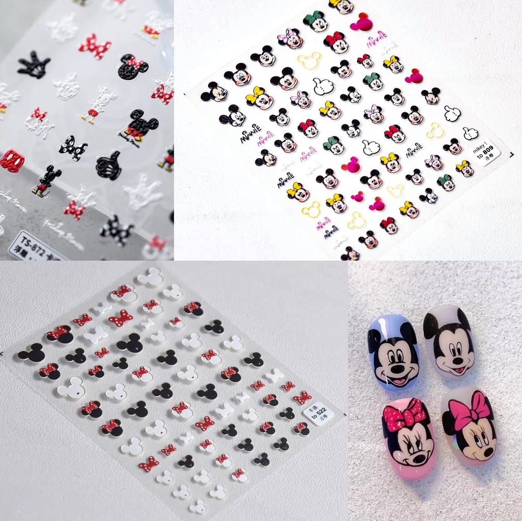 Mickey Mouse Nail Art Stickers Cute Cartoon Nail Art