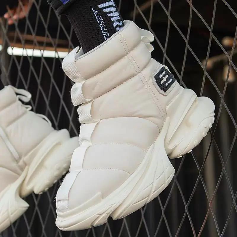 Fashion New Thick soled Height increasing Men's Shoes Street Photography Versatile Casual Shoes Youth Anti slip Running Sports Shoes