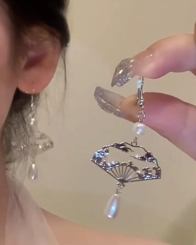 Super Glitzernde Zirkon Quastenohrringe - Vintage Koreanischer Influencer Stil 2025 Trend