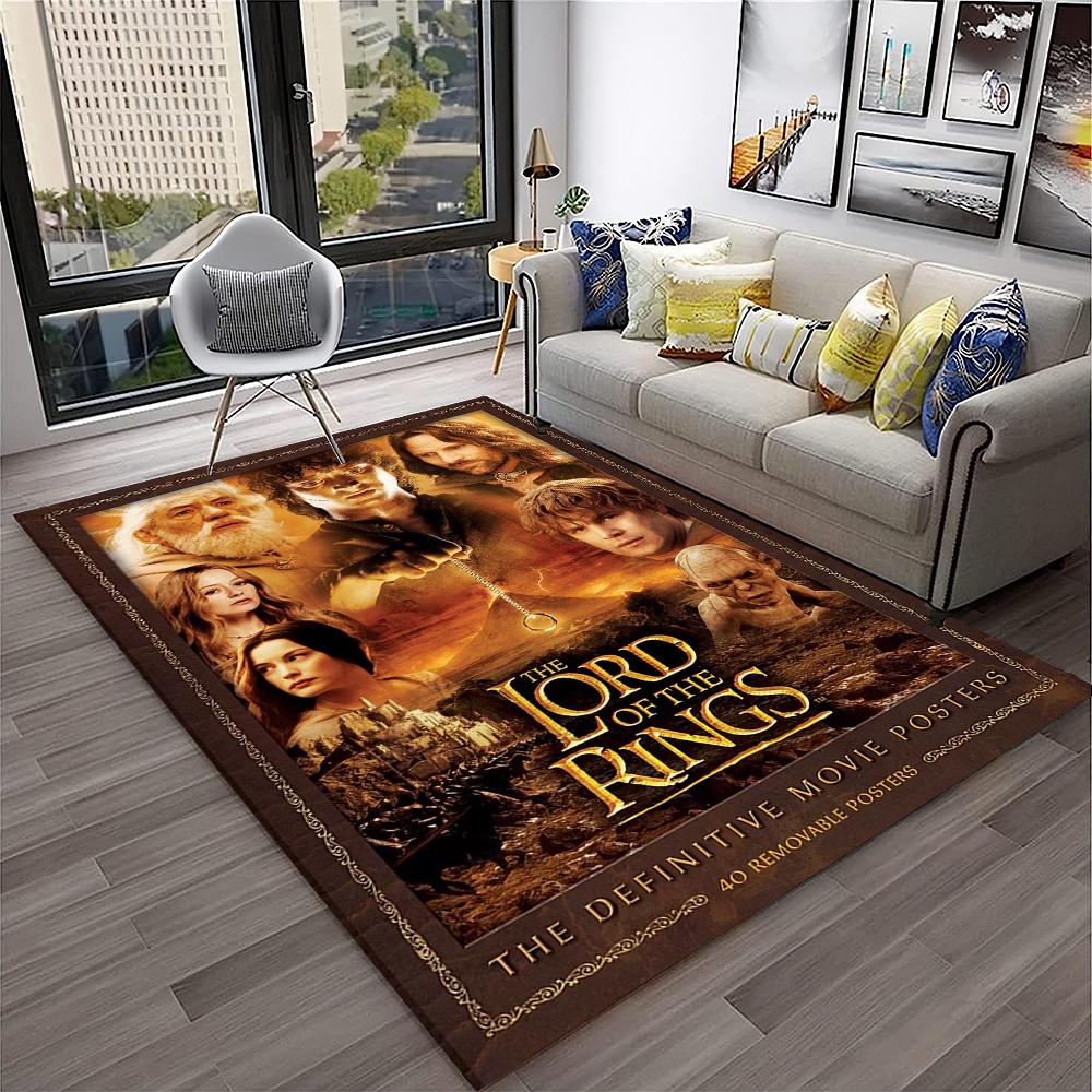 Movie L-Lord of The Rings H-Hobbit Area Rug,Carpet for Home Living Room Bedroom Sofa Doormat Decor,kids Play Non-slip Floor Mat