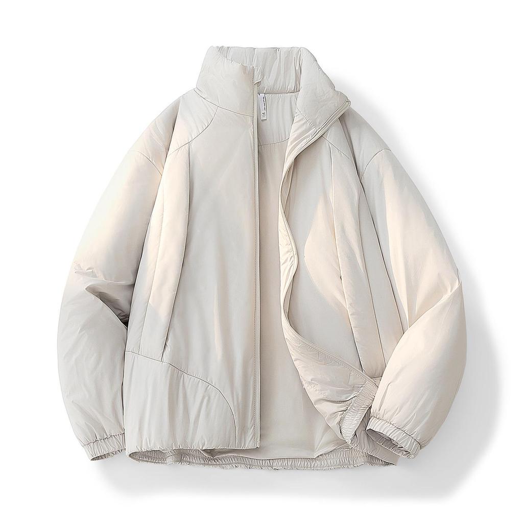 American Stand Collar Lightweight Wool & Cotton Jacket - Ships Tonight