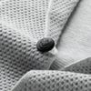 MONTAGUT Men's Merino Wool Blend Jacquard Knit Blazer