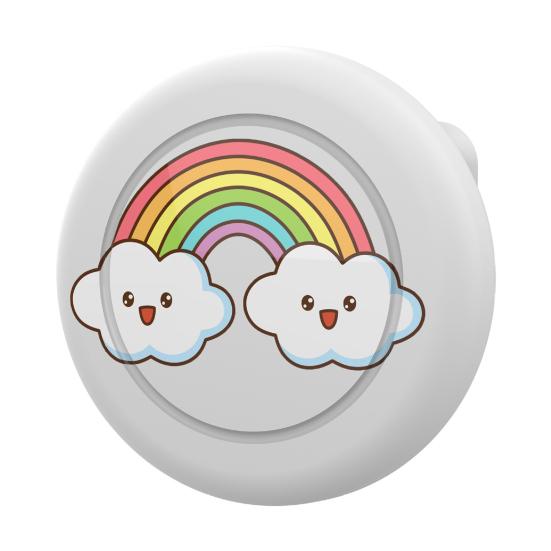 Silicone Protective Cover for Airtag Cartoon Decorative Holder Anti-Impact Case with Invisible