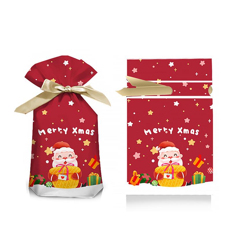 50 Stück/Beutel Kekstüten mit Cartoon-Motiven, Geschenktüten für Feiertage, Äpfel, Neujahr – verschiedene Ausführungen erhältlich