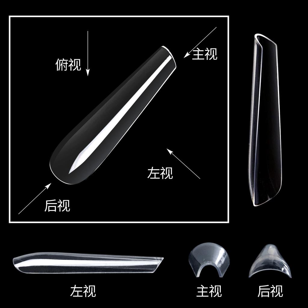 Nail Art Nail Piece European and American Special Rhombus Pointed Nail Fake Nail 300 Patch Bag