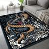 Chinese Dragon Rug Velvet Flannel Printed Floor Mat Mythical Design Decorative Carpet Living Room Home Decor