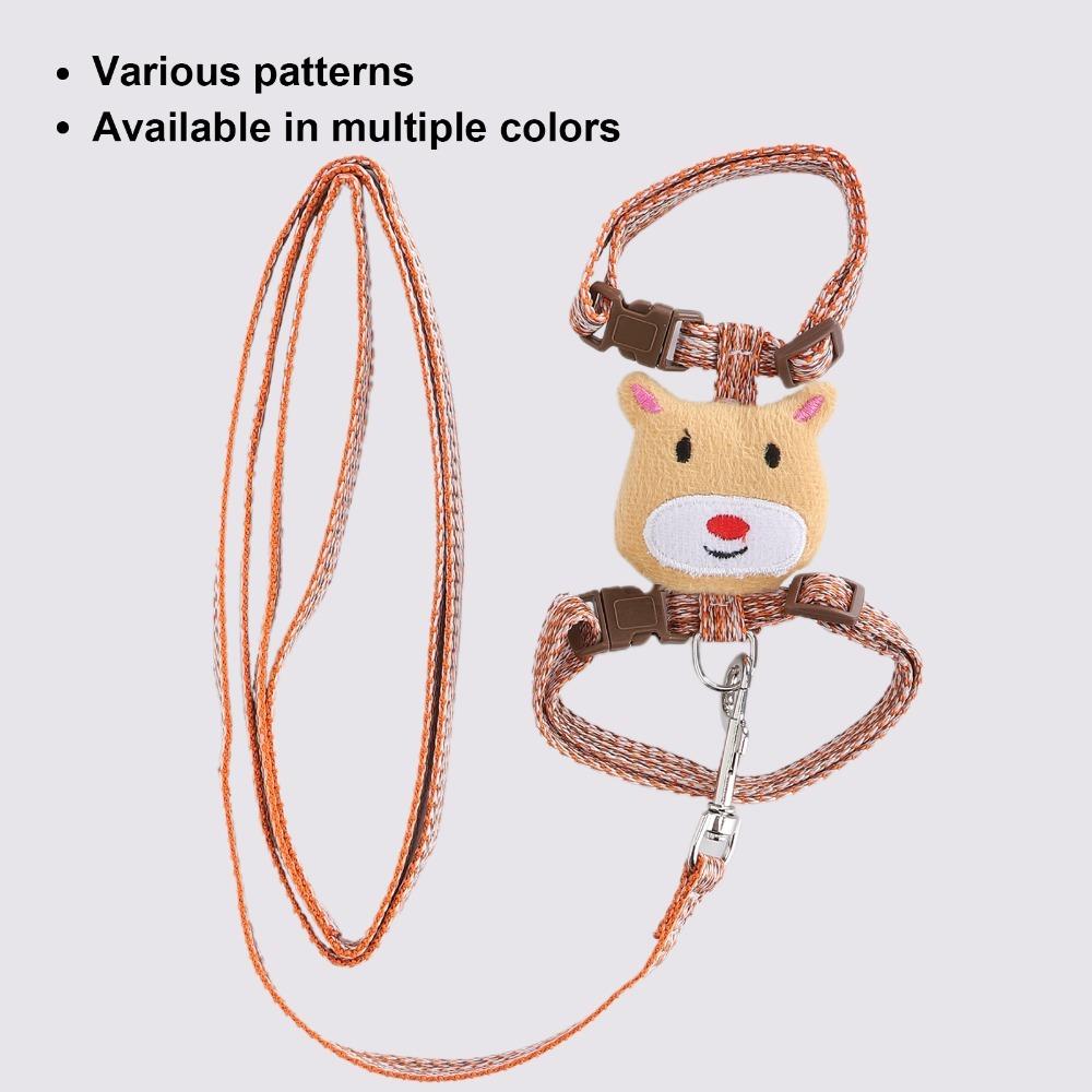 Escape-Proof Anti-Lost Cat Harness Adjustable Pet Walking Harness for Walking