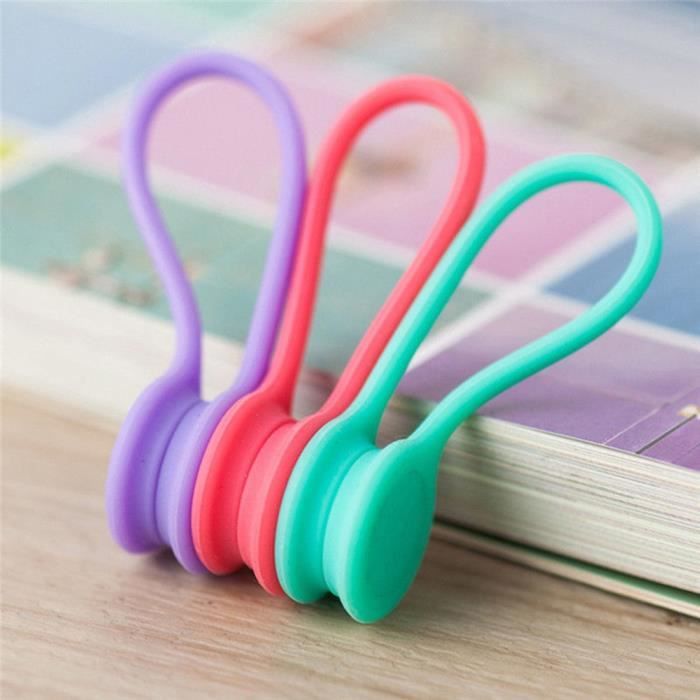 4pcs Cable Winder Winding Cable Winder Multi-purpose Magnetic Silicone Organizer