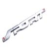 Adesivo per accessori auto, stile metallo 3D cromato nero, auto, bagagliaio, corsa, sport, parola, lettera, logo, emblema, distintivo, decalcomania, adesivo