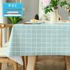 Nordic Plaid PVC Tablecloth: Oil-proof, Waterproof, Wash-free Table/Sofa Mat