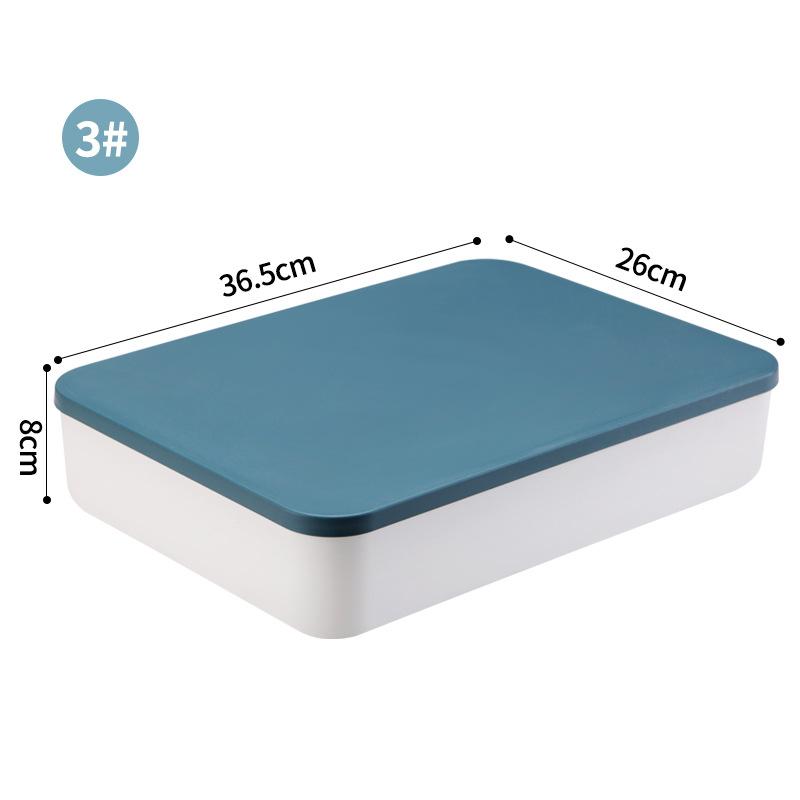 Schreibtisch-Aufbewahrungsbox für Kleinigkeiten mit Deckel, Kleiderschrank, Kleiderschublade, Aufbewahrungskorb aus Kunststoff, Behälter-Organizer für Kosmetika und kleine Dinge